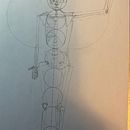 Human figure using circle unit templates. Un proyecto de Bellas Artes, Dibujo, Dibujo a lápiz, Dibujo realista, Dibujo anatómico y Bocetado de tomdog - 21.02.2025