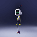 Robot. Design de personagens, Design de produtos, Motion Graphics, e Modelagem 3D projeto de Melissa Zapata - 23.02.2025