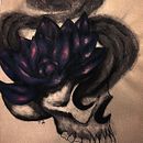 Skull and flowers. Projekt z dziedziny  R, sunek, R, sunek anatomiczn, R, sunek ołówkiem, R, sunek realist, czn i  Sztuki piękne użytkownika Li Wong - 23.02.2025
