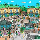 Ilustración 5º Aniversario – McArthur Glenn Outlet Málaga. Un projet de Illustration traditionnelle, Illustration numérique , et Dessin de Javier Díaz González - 26.02.2025