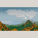 Devil's Peak. Digital Illustration, and Digital Drawing project by timtamalam - 03.03.2025