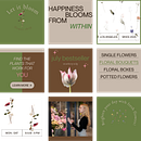 Let it bloom flower shop. Un proyecto de Diseño, Branding e Identidad, Gestión del diseño, Diseño gráfico, Tipografía, Creatividad, Diseño de logotipos, Storytelling, Diseño digital, Diseño tipográfico y Teoría del color de nbaginska667 - 04.03.2025