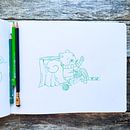 Character design sketchbook Ein Projekt aus dem Bereich Design von Figuren, Kinderillustration, Zeichnen mit Buntstiften, Zeichnung und Bleistiftzeichnung von Judit Fülöp - 05.03.2025