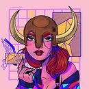 Viking Girl in Procreate. Un proyecto de Ilustración digital y Diseño de personajes de Juan Angeli - 07.03.2025
