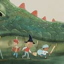 Dragon hunters. Children's Illustration, Watercolor Painting, Stor, telling, Narrative, and Digital Illustration project by Ilya Guk - 03.10.2025