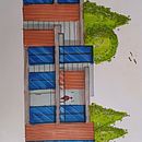 Proyecto Render. Ilustração arquitetônica, Arquitetura, Desenho, Design de interiores, e Esboçado projeto de Mayra Gamarra Contreras - 10.03.2025