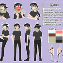 Fichas de personajes (Oc's Personales).. Desenho digital, e Comic projeto de Matthew Eloy Orozco Osoria - 10.03.2025