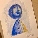 I am blue daboudidabouda. Un projet de Illustration traditionnelle de Constance Vandendorpe - 11.03.2025
