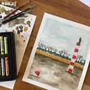 Paysage en mix média. Un projet de Illustration traditionnelle, Peinture, Aquarelle , et Carnet de croquis de jobabbb - 11.03.2025