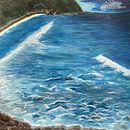 La Mar de Bien. Traditional illustration, Painting, Acr, lic Painting, and Sketchbook project by Krizia Romero Recaredo - 03.11.2025