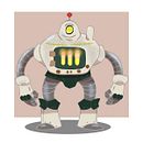 Robot Vintage a Vapor. Projekt z dziedziny Projektowanie postaci, Concept art, Ilustracja c, frowa, Trad, c i jna ilustracja użytkownika Iván Freer - 12.03.2025