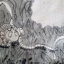 Storyboard : Le ver et la pomme. Un projet de Conception éditoriale, Illustration traditionnelle, Illustration jeunesse, Narration, Stor, board , et Album illustré de Caroline Therrien - 13.03.2025