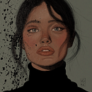 Retrato. Ilustração tradicional, Ilustração vetorial, Desenho de retrato e Ilustração digital projeto de dsara9 - 14.03.2025