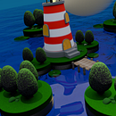 Faro Mágico sobre islas. Un proyecto de Modelado 3D, Diseño 3D y Animación 3D de Valentina Morales - 19.03.2025