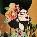 Mujeres de luz y color: Una fusión de acuarela y collage inspirada en México. Een project van Traditionele illustratie, Collage,  Artistieke tekening, Aquarelschilderen y Schilderen met gouache van Laura Garcia i Tejero - 19.03.2025