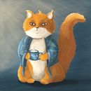 insomnia cat's. Character Design, Traditional illustration, Digital Illustration, and Digital Painting project by Patrycja Bryszewska - 03.21.2025