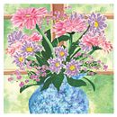 A Vase Full of Joy. Traditional illustration, Design, Painting, Watercolor Painting, Botanical Illustration, and Printing project by Ellie Stocks - 03.21.2025
