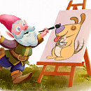 Pipkin el pintor. Un proyecto de Ilustración digital, Pintura, Diseño de personajes e Ilustración infantil de Anderson Lima - 21.03.2025
