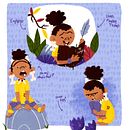 Roka's Adventure. Een project van Kinderillustratie, Redactioneel ontwerp, Traditionele illustratie, Management En Productiviteit, Verhaallijn, Prentenboeken, Portfoliobeheer, Stor y board van gmichaela_061 - 22.03.2025