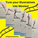 Transforme suas ilustrações em filmes!. Ilustração tradicional, Artesanato, Desenho, DIY, Stor, telling, Animação, Criatividade, Cinema, Vídeo e TV, Motion Graphics, Animação 2D, Papercraft, Stor, board, Realização audiovisual, e Animação de personagens projeto de happyrainbowchan - 22.03.2025