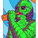 Summer Acid Creature. Un proyecto de Ilustración tradicional, Ilustración digital y Dibujo de Allan Graves - 24.03.2025