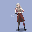 Annika - character design. Un proyecto de Dibujo artístico, Diseño de personajes, Dibujo digital, Ilustración digital, Dibujo anatómico e Ilustración tradicional de yuuciel87 - 24.03.2025