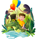 Aventura en la jungla con el Sr. Drillo de ColorhandLove. Un proyecto de Ilustración digital, Dibujo, Diseño de personajes, Creatividad e Ilustración infantil de Debora Pellegrino - 25.03.2025