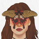 Under the wings of the butterfly. Un projet de Illustration numérique, Dessin de portrait , et Dessin de Esther Charro Rivera - 26.03.2025