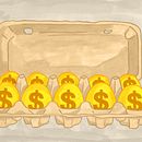 Editorial Illustration: Egg Prices. Drawing, Editorial Illustration, and Traditional illustration project by hazalbannach - 03.26.2025