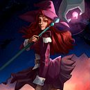 Bruja del atardecer . Desen, Desen digital, Ilustrație tradițională, Ilustrație digitală și Pictură digitală de Kay López de Luna - 03.28.2025