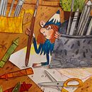 Ilustração de colagem – Seu troll de mesa!. Ilustração tradicional, Desenho, Artesanato, Pintura, Pintura em aquarela, Desenho a lápis, Ilustração infantil, Criatividade, e Artes plásticas projeto de Viktorija Jaros - 31.03.2025