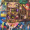 A cabana de uma bruxa. Ilustração tradicional projeto de catherinesidiropoulou - 31.03.2025