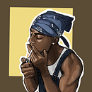 Smoking 🚬 Ein Projekt aus dem Bereich Traditionelle Illustration, Zeichnung, Digitale Illustration, Malerei, Design von Figuren und Kreativität von João Augusto - 04.04.2025