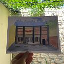 Mini mercado barrial. Een project van  Architecturale illustratie,  Tekening, Schilderij y Aquarelschilderen van Enrique Daniel Marin Abente - 05.04.2025