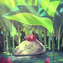 Rock and leaves. Un projet de Illustration numérique de kateloz - 07.04.2025
