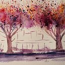 Cantos del bosque. Fine Arts, Painting, and Watercolor Painting project by JUANA MARTINEZ FERRER - 04.09.2025