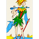 ''The Fool'' tarot card: Personal interpretation of the tarot. Desenho, Ilustração digital, Design de personagens e Ilustração tradicional projeto de BEATRICE PROVINI - 10.04.2025
