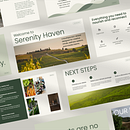 Sales Presentation Design For a Wellness Retreat Centre. Un progetto di Comunicazione, Graphic design, Marketing, Gestione progetti di design, Design di presentazioni e Design per i social network di Paulina - 10.04.2025