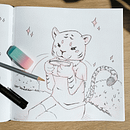 Creating a Tiger Character. Design de personagens, Ilustração infantil, Desenho com lápis de cor, Desenho, e Desenho a lápis projeto de akiesa - 12.04.2025