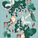 Marrakech. Design de moda, Pintura guache, Pintura, e Pattern Design projeto de assia bennani - 12.04.2025