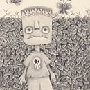 El pequeño y angustiado Franky. Un proyecto de Diseño de personajes, Ilustración infantil, Pintura gouache, Dibujo a lápiz, Álbum ilustrado						 y Sketchbook de Alex Lizarraga - 15.04.2025