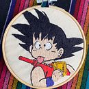 Retrato bordado de Goku. Un projet de Broderie de danushk - 17.04.2025
