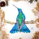 Colibrí Rutilante . Een project van Traditionele illustratie,  Beeldende kunst, Aquarelschilderen y Naturalistische illustratie van Mariela Padilla Arismendi - 18.04.2025