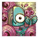 Aprenda a desenhar uma baleia com olhos enormes. Ilustração tradicional, Ilustração digital, e Desenho projeto de Melisa Tovar - 19.04.2025