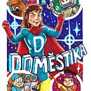 Súper doméstico. Un proyecto de Ilustración tradicional, Dibujo, Pintura y Diseño de personajes de rafael_fassimoto - 19.04.2025