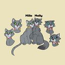 Unos Gatos. Un proyecto de Diseño de personajes, Concept Art, Ilustración digital e Ilustración tradicional de Julio Cedillo - 19.04.2025