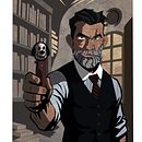 Personagem de história em quadrinhos - Kosta. Ilustração digital, Design gráfico, Desenho digital, Design digital, Ilustração vetorial, e Mangá projeto de Igor Rep - 19.04.2025