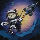 Space Pawstronaut  Ein Projekt aus dem Bereich Digitale Illustration von eepengtan - 20.04.2025
