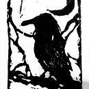 Linoleum print. Artesanato, Artes plásticas, Ilustração tradicional, Estampagem e Ilustração com tinta projeto de Cloud - 20.04.2025