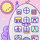 Casa de huevo kawaii: Ilustración original. Un proyecto de Ilustración digital, Ilustración vectorial, Diseño de personajes, Dibujo digital, Creatividad, Ilustración infantil y Dibujo de Nataliia Manych - 21.04.2025